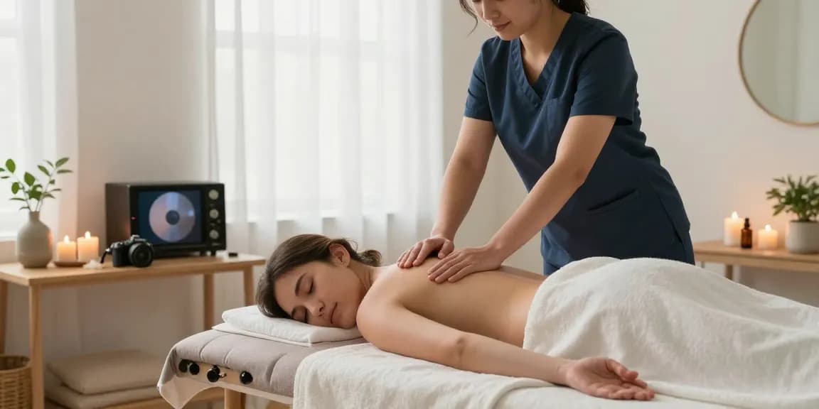 화성출장마사지에서 제공하는 아로마 마사지 세션, 편안한 환경에서 고객의 스트레스를 줄이기 위해 노력하는 모습
