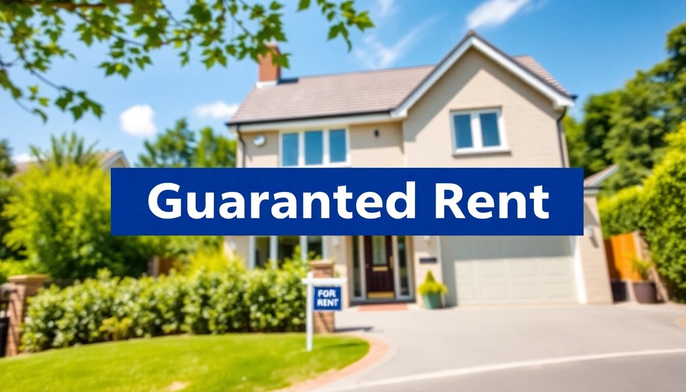 Visualizing Guaranteed rent in Chesham featured in a modern home with appealing greenery.