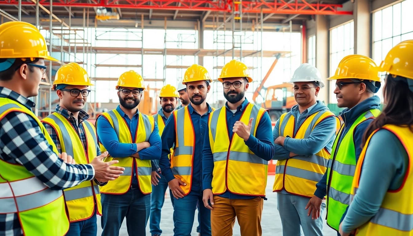 Enhance construction safety training skills with hands-on learning at a vibrant construction site.