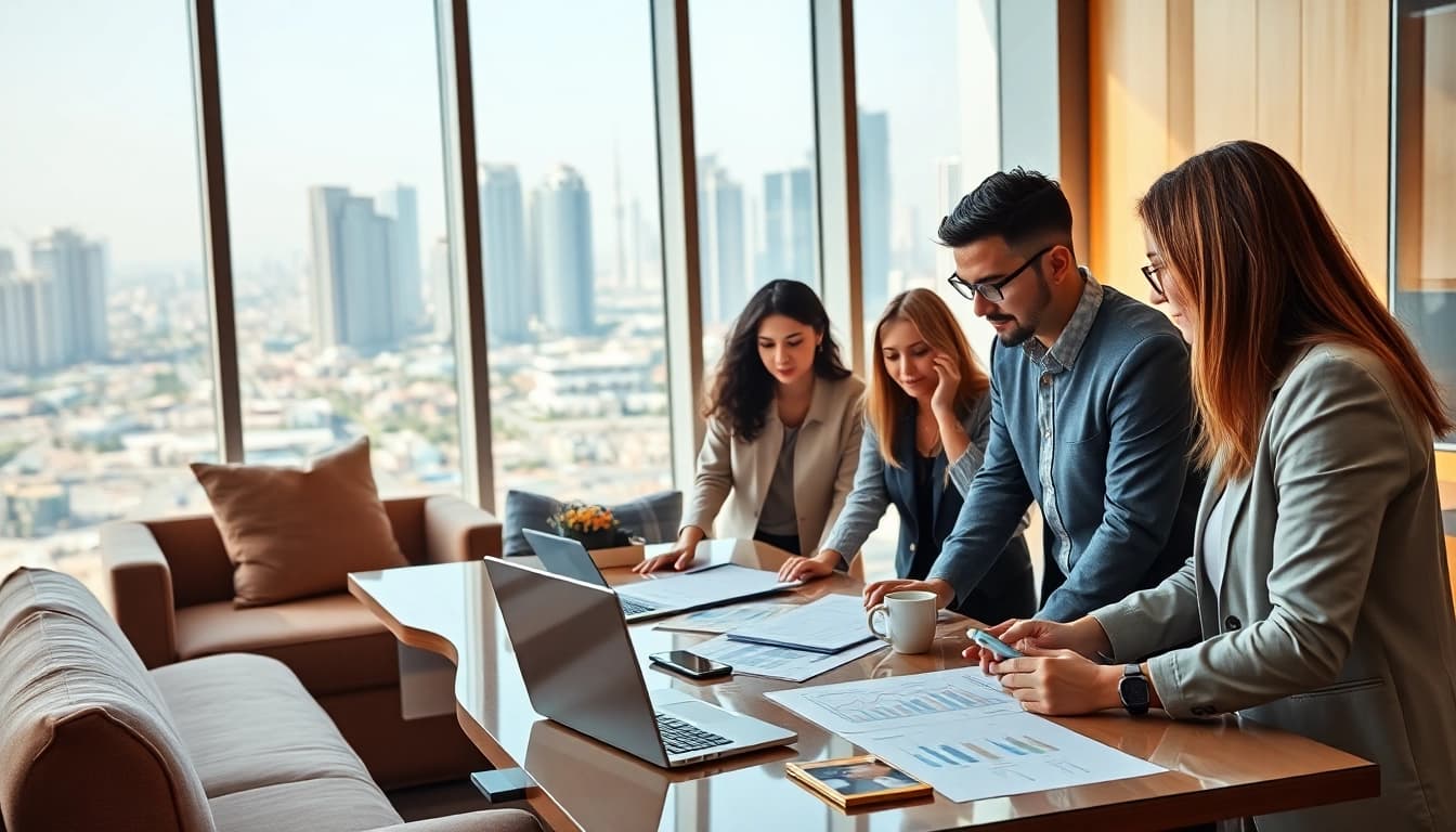Engage with Quickplus Business Consultants to streamline your Dubai business setup in a modern office.