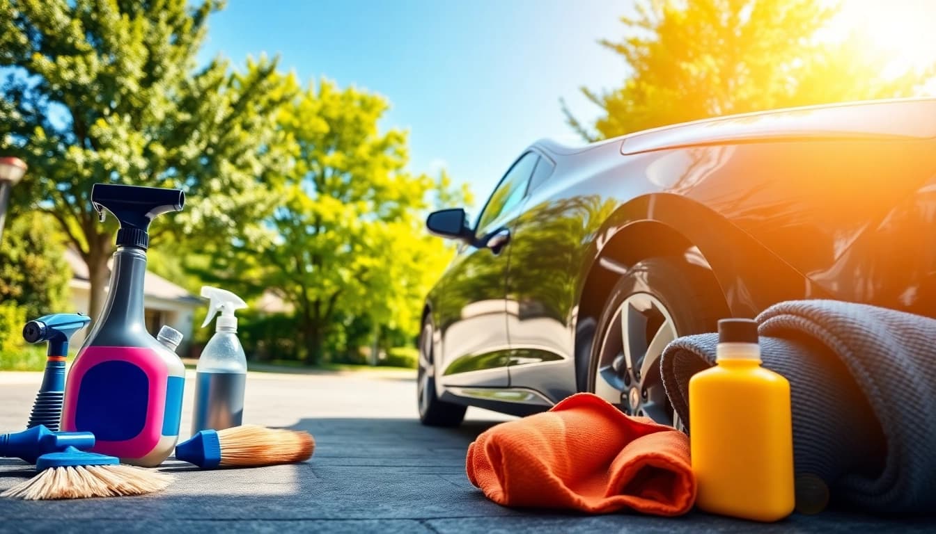 Enhance your vehicle's shine with expert mobile detailing Miramar service in a professional setting.