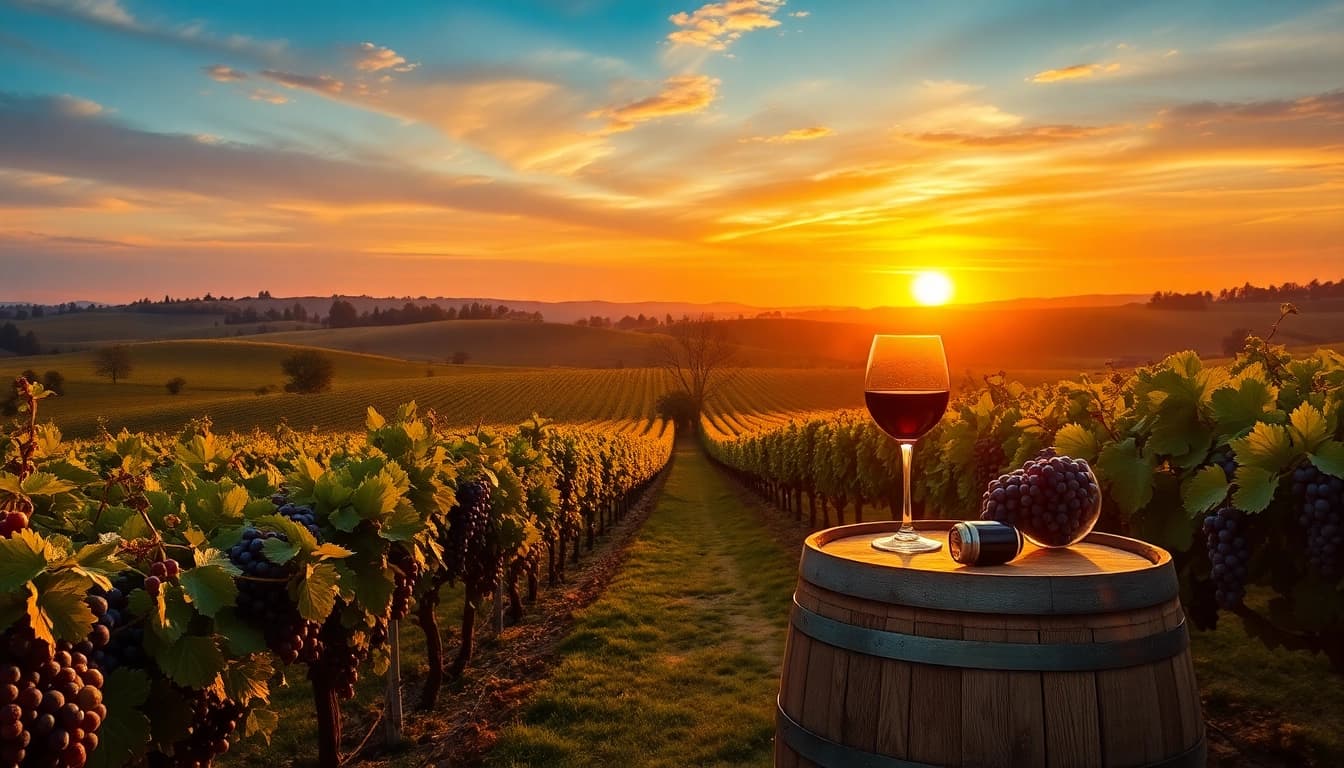 Explore the best California wineries showcasing stunning vineyards and rustic wine barrels.