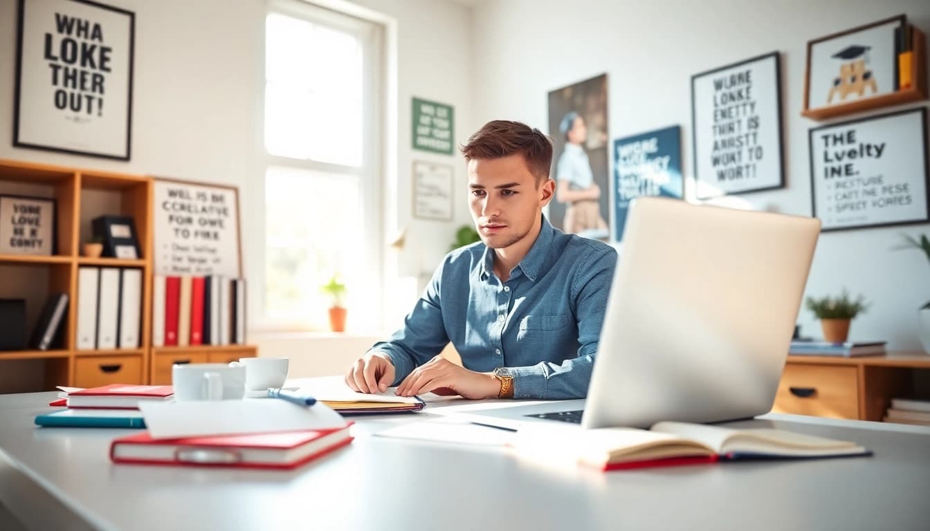 Hire someone to take LSAT for you, showcasing a focused student in a serene study environment.