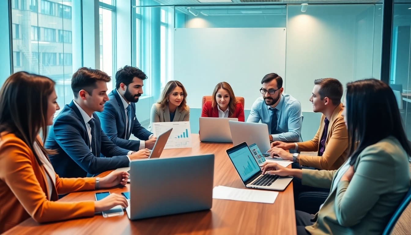 Analyze competitor pricing strategies in a collaborative business meeting setting.
