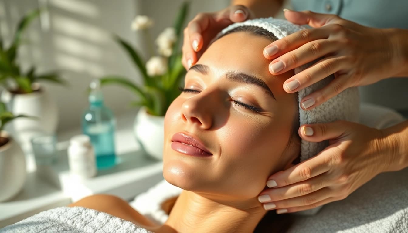 Experience a rejuvenating AquaLuxe facial Queens NY with a relaxing spa ambiance.
