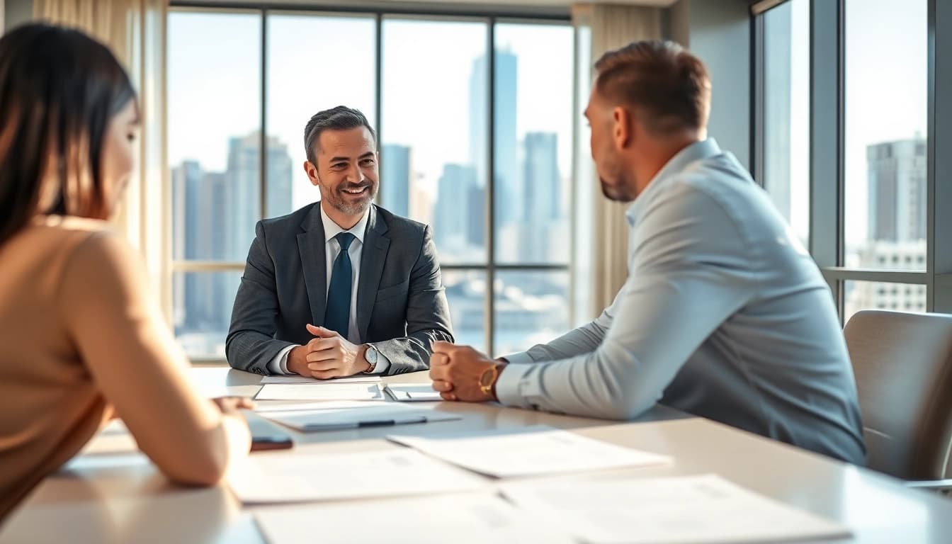 Orlando Injury Lawyer offering consultation in a modern office environment.