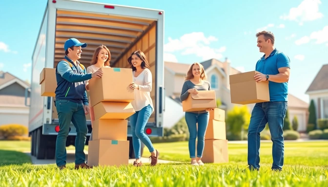 Provincial movers helping a family relocate with care and teamwork.