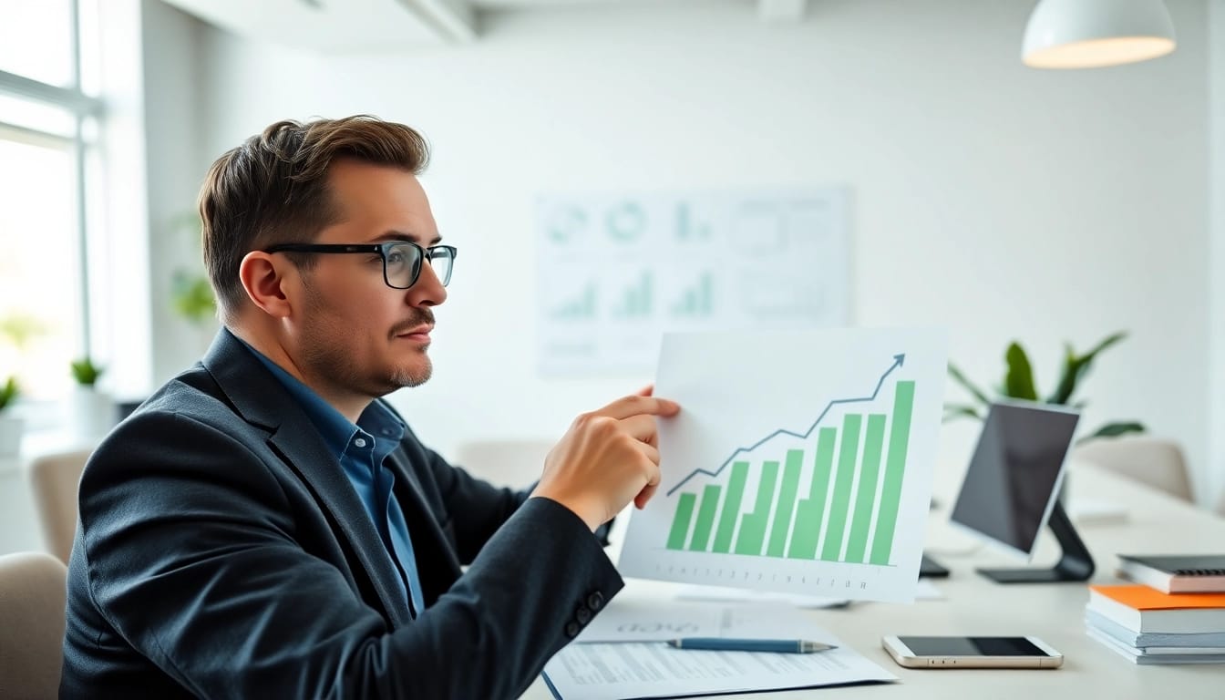 A financial planner illustrates why is self-discipline the key to becoming a good saver? in a modern office setting.