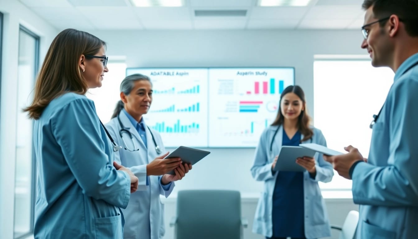 Discussing findings from the ADAPTABLE Aspirin Study in a modern healthcare setting.