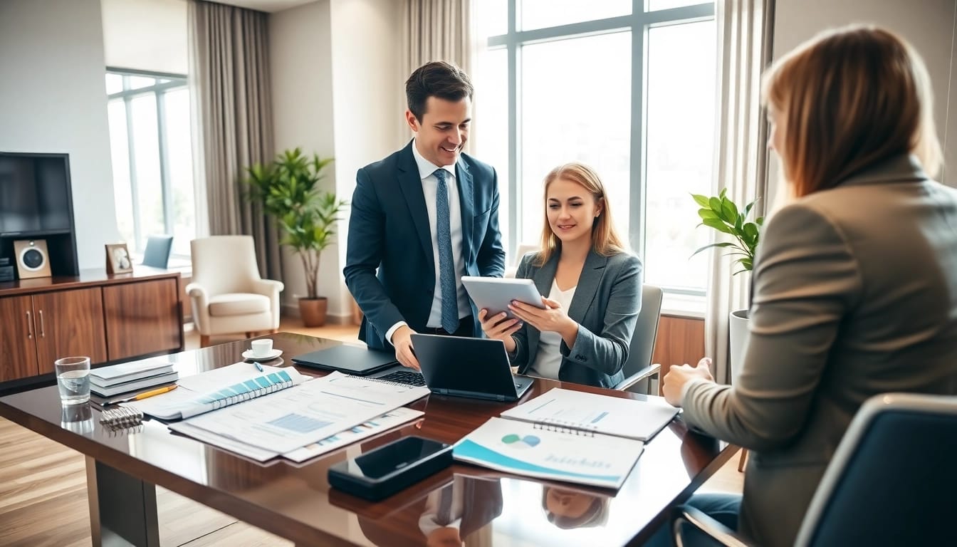 Elevate your financial planning with a trusted financial advisor norva guiding clients in a professional setting.