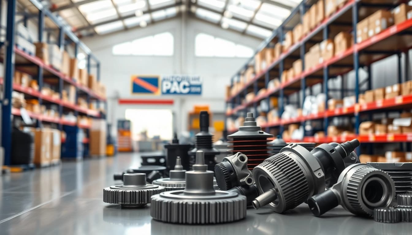 Showcase of high-quality OEM parts from https://factoryoemsupply.com/ within a professional automotive setting.