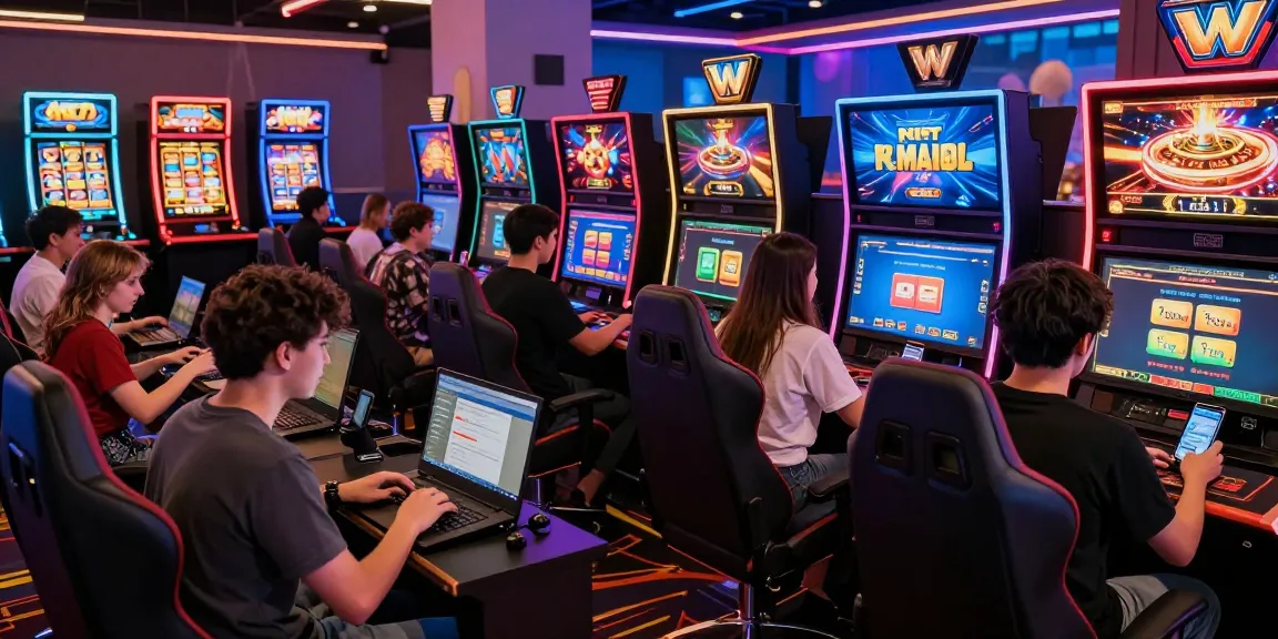 Exciting gaming atmosphere showcasing players in a vibrant situs casino environment with engaging graphics and technology.