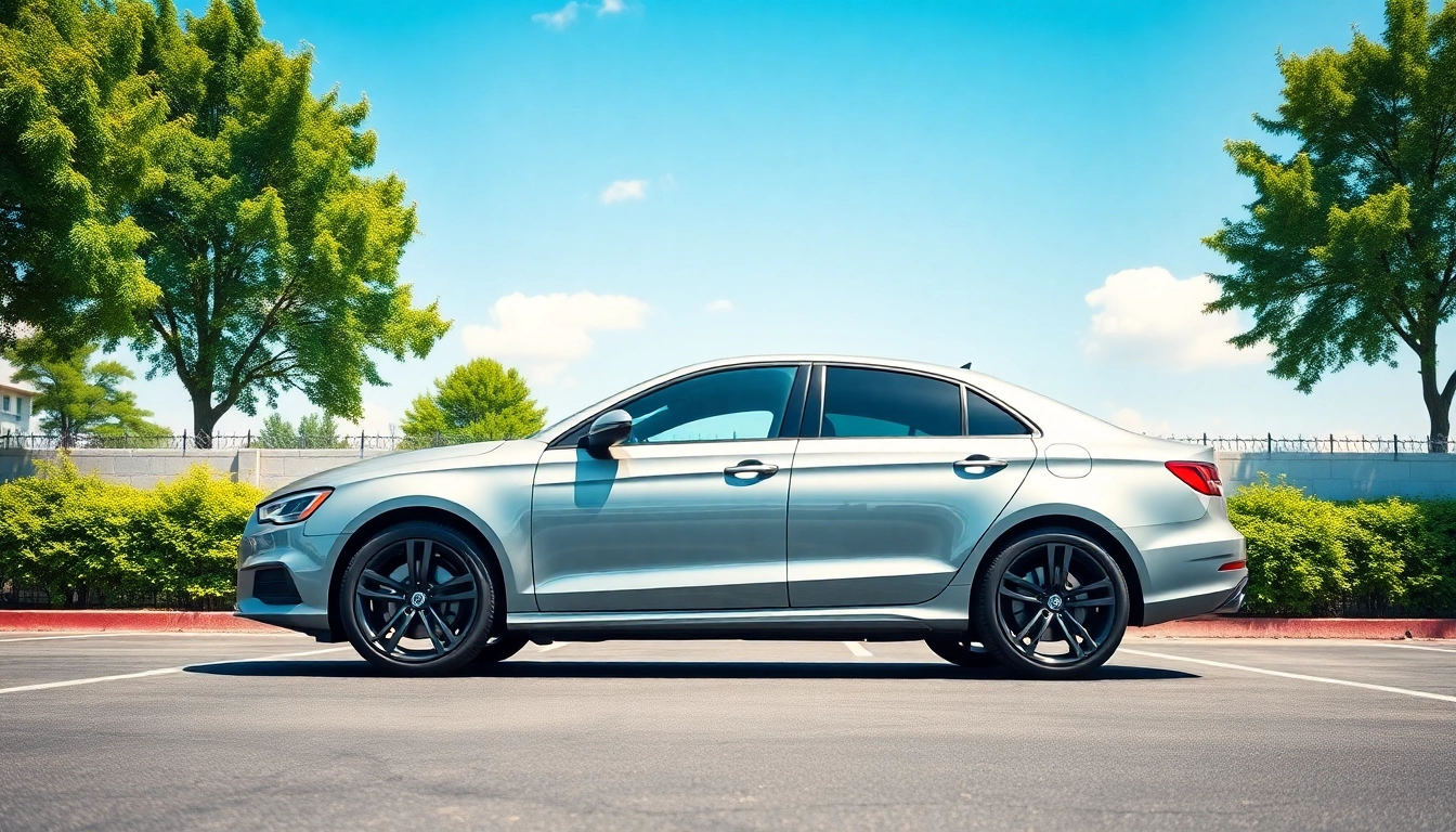 Showcasing ceramic window tint on a sleek car, enhancing style and glare reduction.