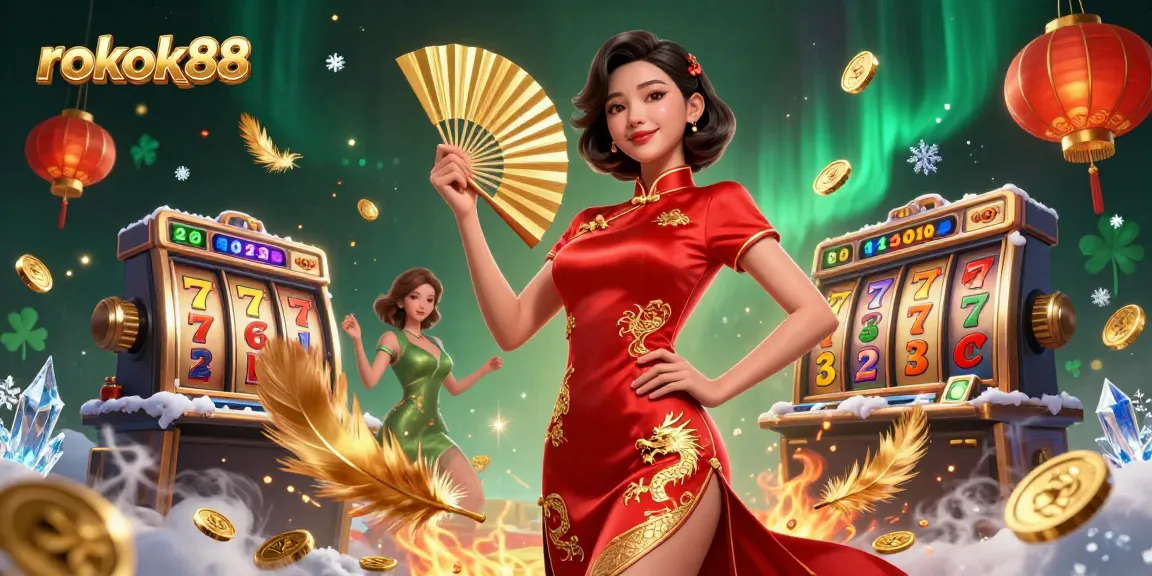 Enhance your gaming experience at rokok88 with vibrant slots, cascading coins, and stunning visuals.