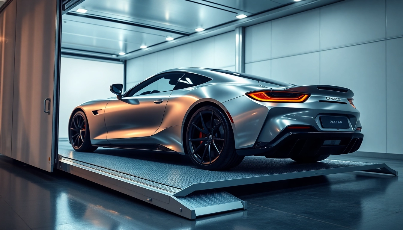 Transport luxury vehicles safely with https://luxuryautocarriers.com in a professional setting.