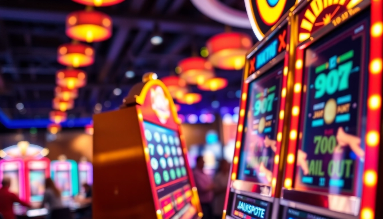 Menang slot jackpot dengan semangat di mesin permainan yang berkilau.