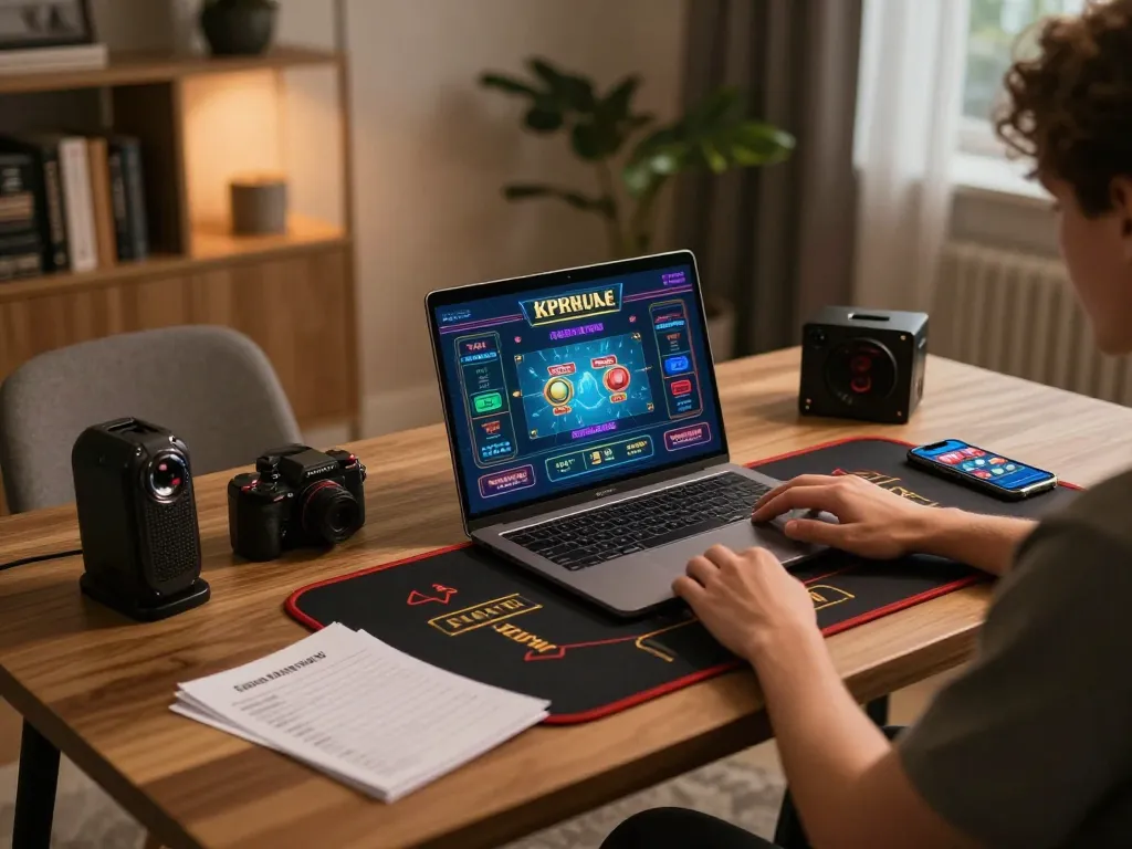 link vào m88 không bị chặn hiển thị trên một chiếc laptop chơi game trực tuyến trong không gian ấm cúng tại nhà