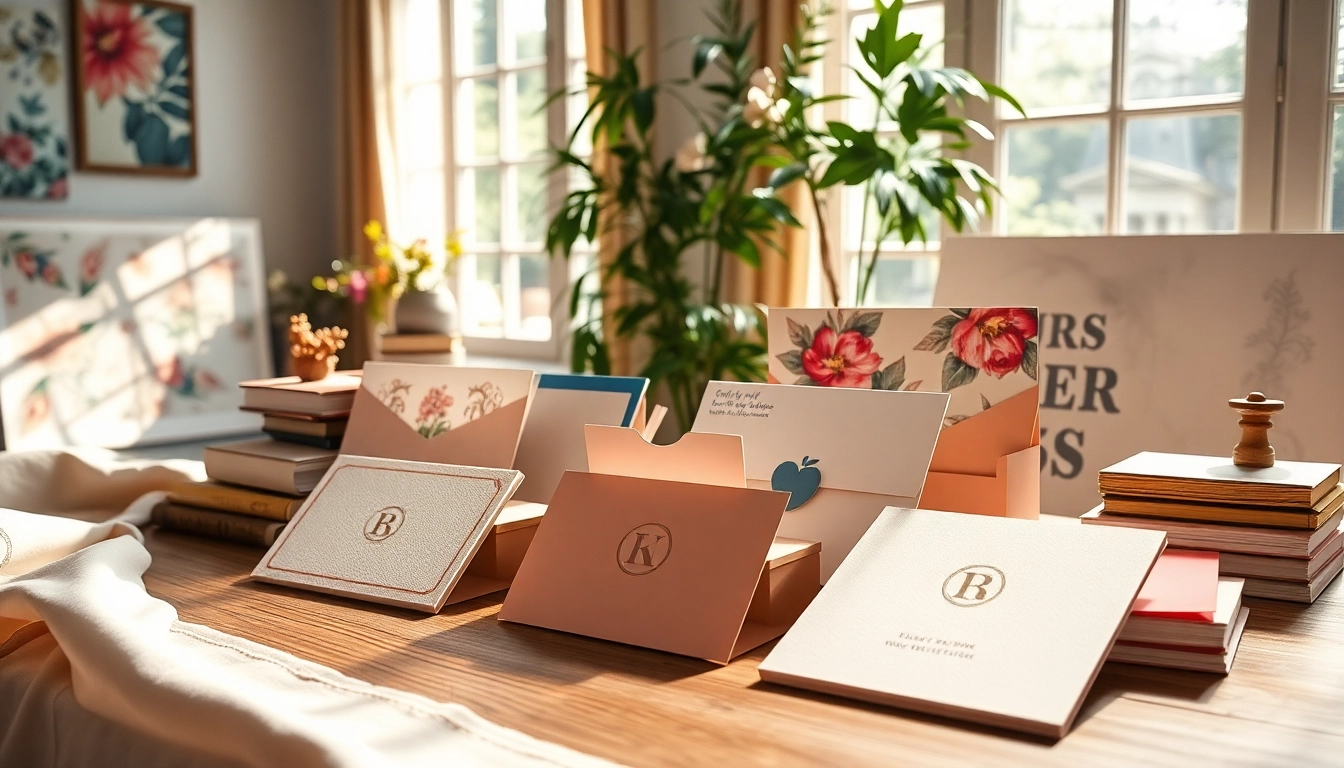Showcasing the craftsmanship of a stationery company with elegant personalized paper products.