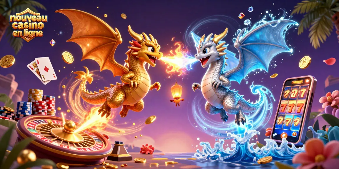 Jouez au nouveau casino en ligne avec des dragons et des éléments de jeu captivants.