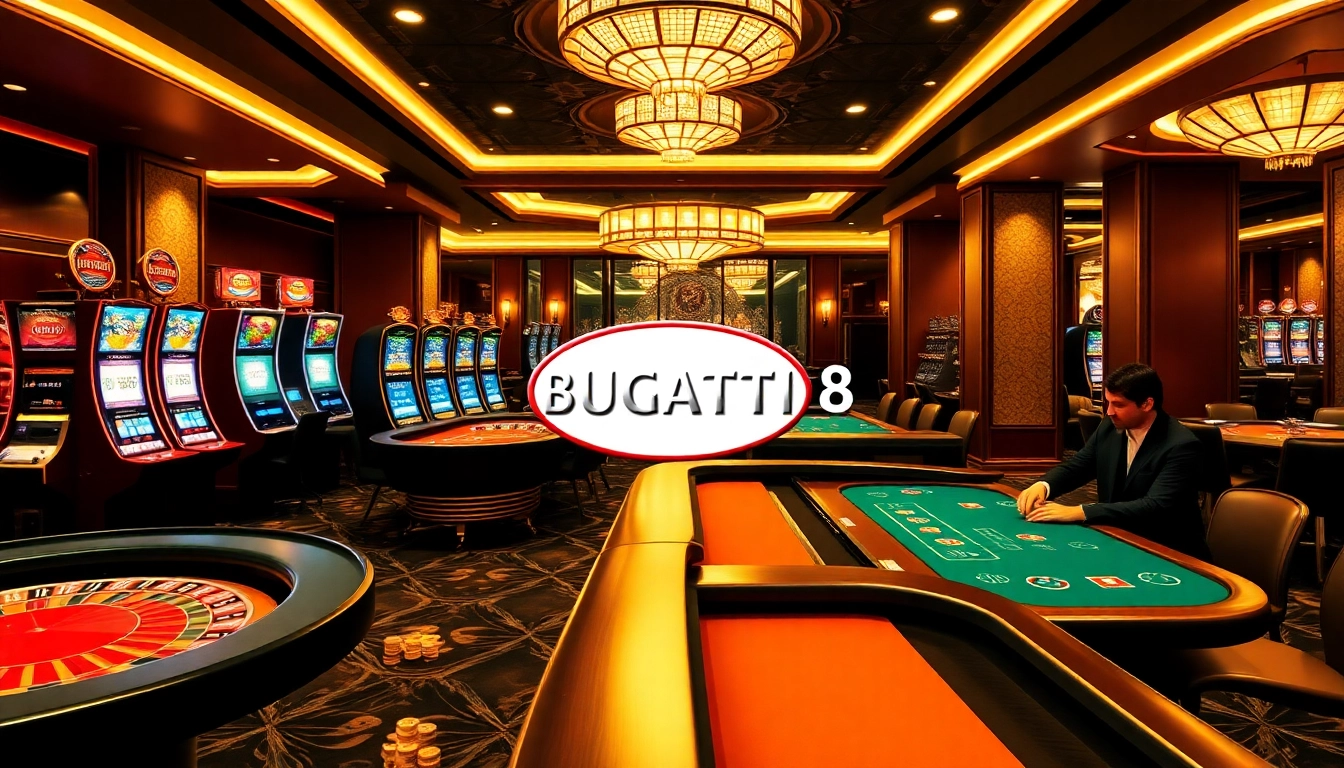 Experience the thrill of Bugatti8, where luxury meets gambling excitement with live gaming tables.
