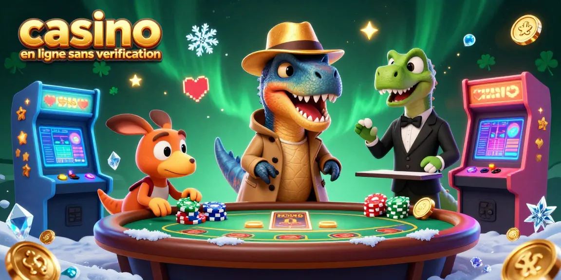 Jeux captivants de casino en ligne sans vérification avec un vélociraptor et son entourage intrigant