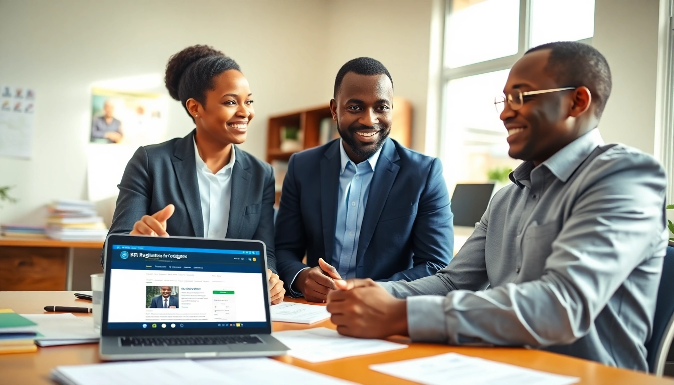 KRA PIN Registration for Foreigners assistance in a professional office setting