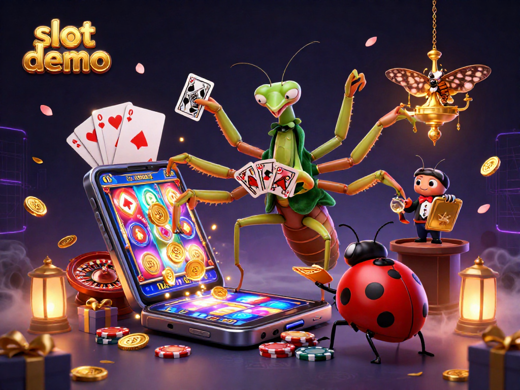 Slot demo menampilkan karakter unik dalam permainan kasino dengan elemen slot yang mendebarkan.