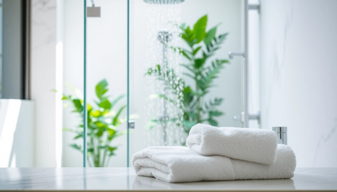 Elegant showers au featured in a luxurious bathroom with modern fixtures and natural lighting.