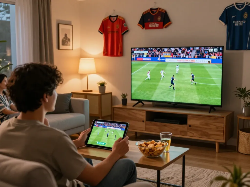 Engage with thrilling live football matches at https://socolivees.tv/ on your tablet in a cozy atmosphere.