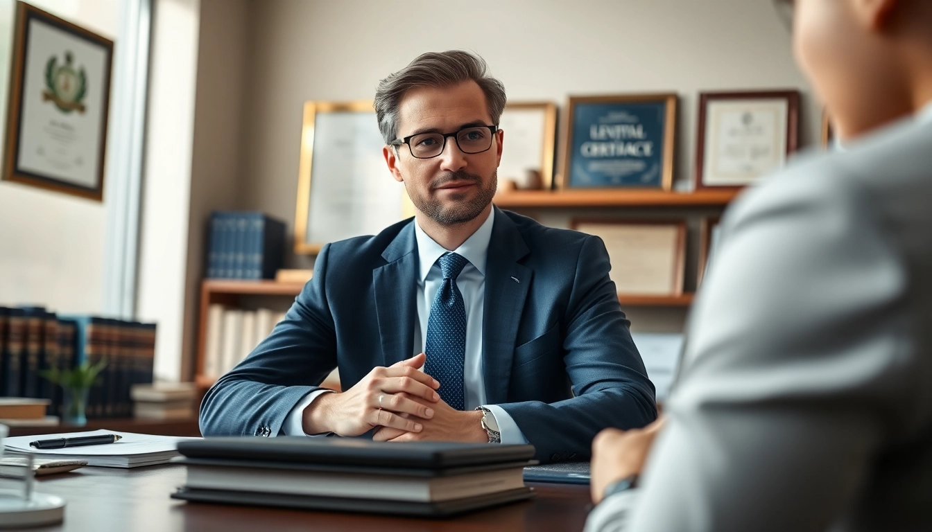 Engaging attorney-client discussion at http://www.jacobsonpilaw.com office reflecting professionalism.