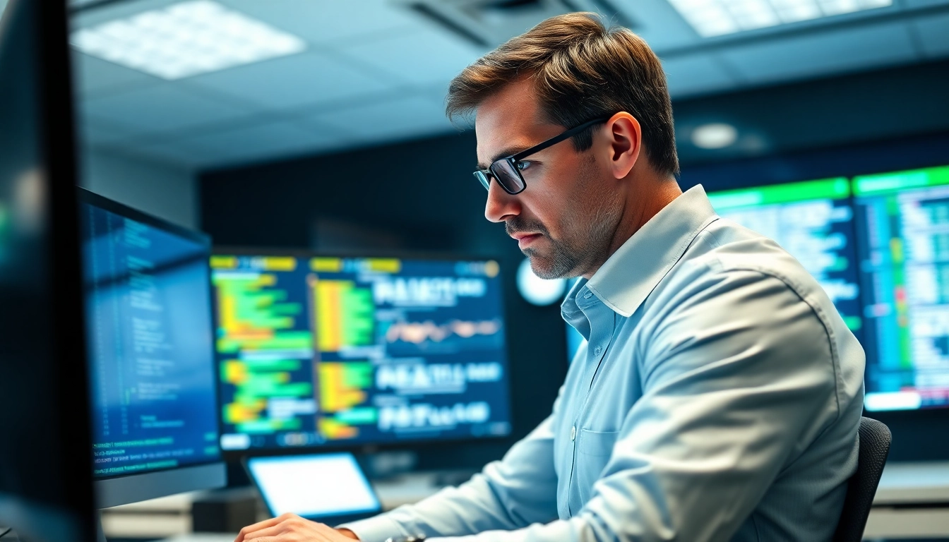 Protecting against threats in cyber security fredericksburg, a cybersecurity expert analyzes critical data.