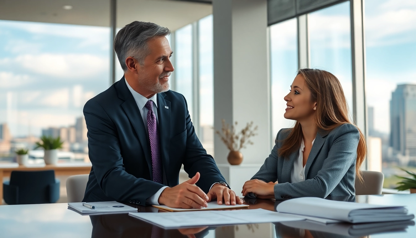 South Dakota truck accident lawyer engaging with clients in a professional consultation setting.