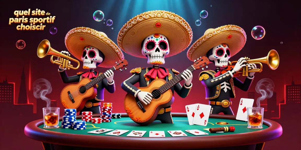 Découvrez quel site de paris sportif choisir avec nos mariachis colorés et des éléments de poker captivants.