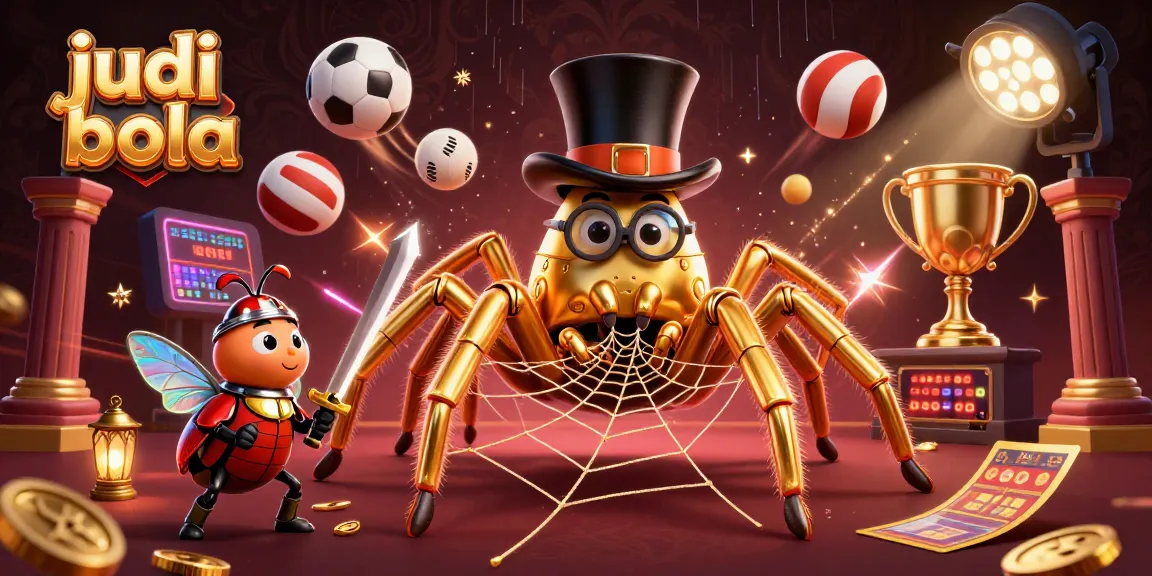 Experience thrilling judi bola action in this vibrant, ultra-detailed sports betting illustration.