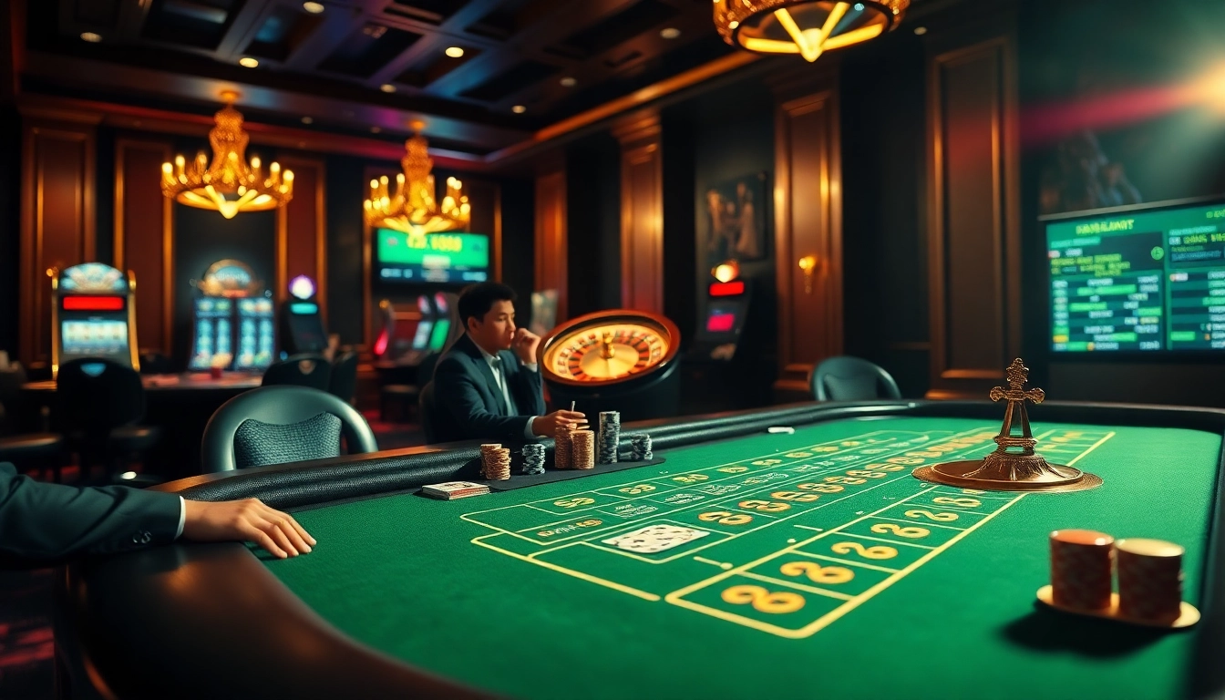 Experience high-stakes excitement at XX88 with luxurious casino visuals showcasing Baccarat and strategic betting.