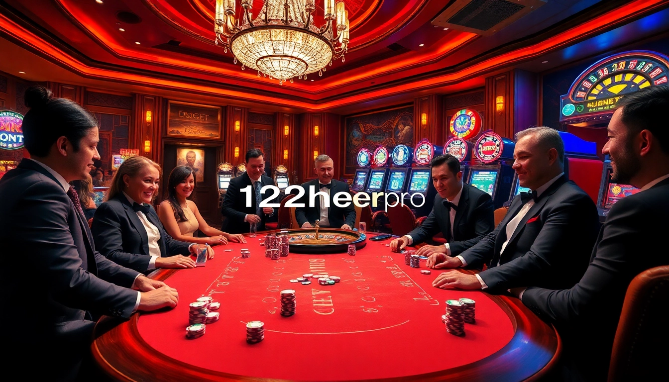 Players at a high-stakes table enjoying a game with 123heropro strategies for success.