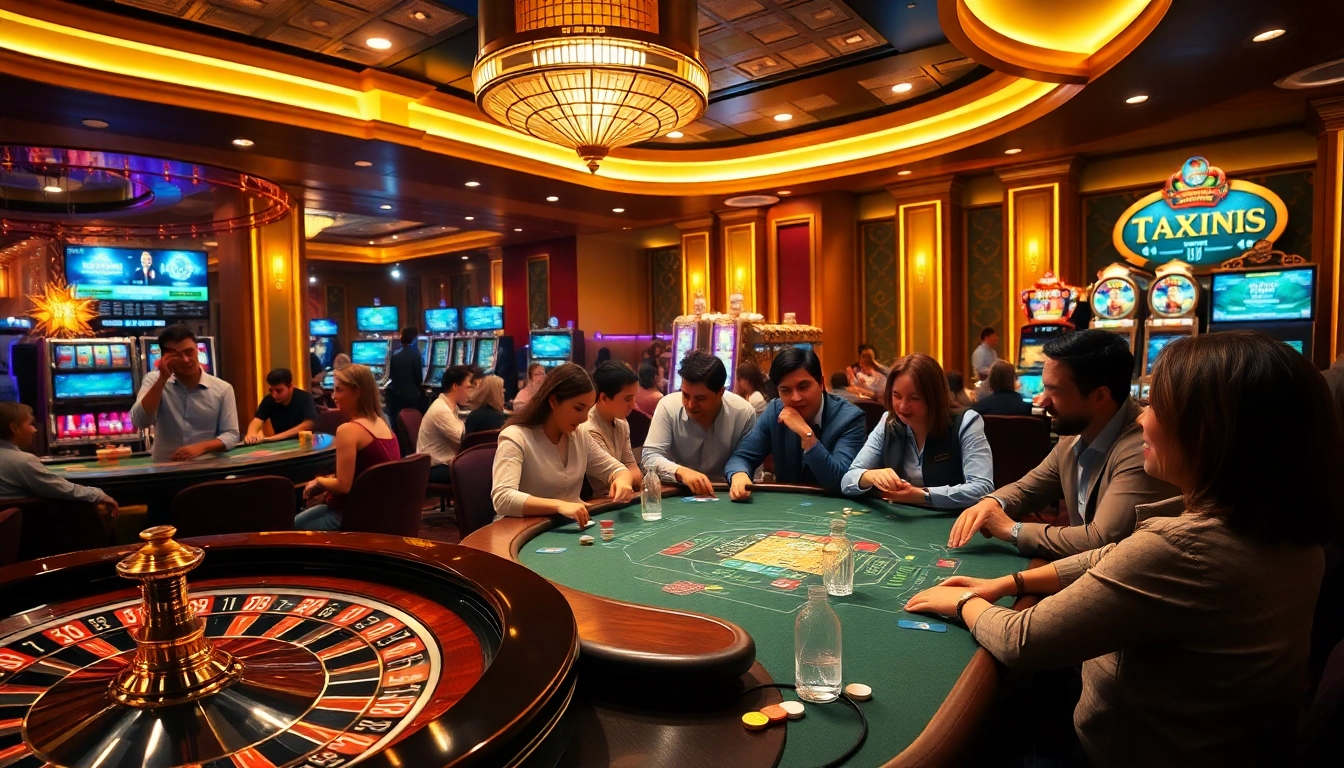 xem 7m bóng đá at a vibrant casino with players engaging in betting strategies and winning.