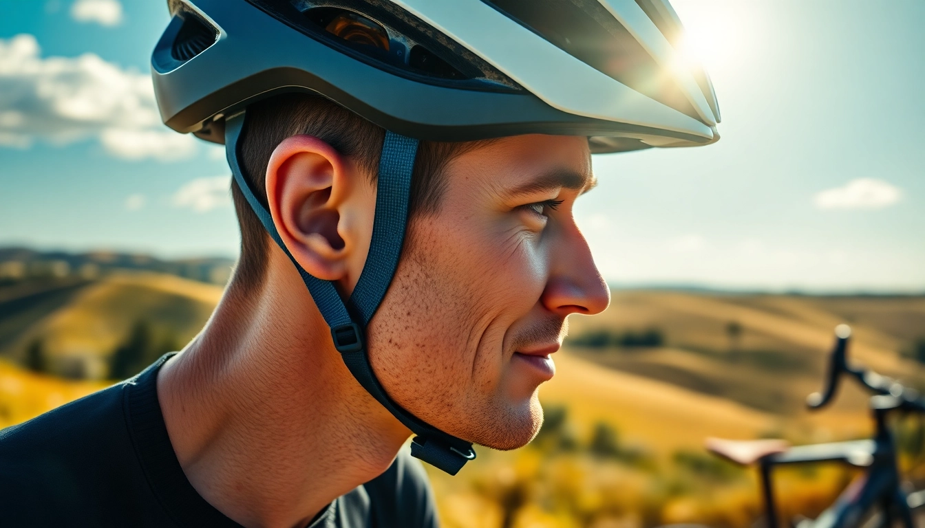 Fahrer mit Freelock Helm in Aktion, der Stil und Technik vereint.