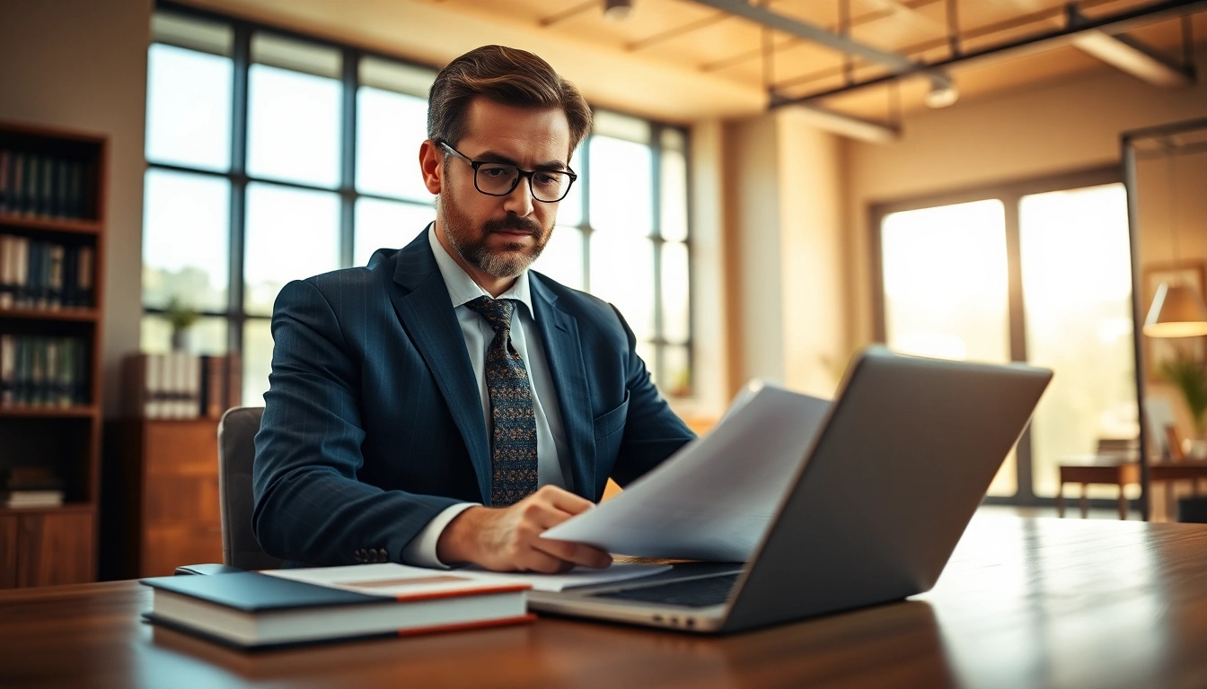 Engaging Maryland personal injury lawyer at work reviewing cases at https://www.marylandpersonalinjurylawyer.com