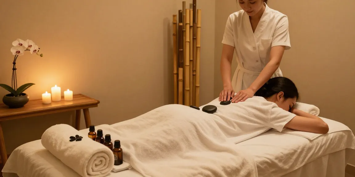 인천출장 마사지 서비스의 편안한 스파 환경, rejuvenation과 relaxation을 경험하는 모습.