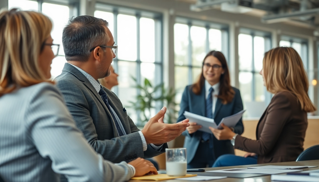 Consulting with a Houston Injury Attorney, highlighting professionalism and trust.