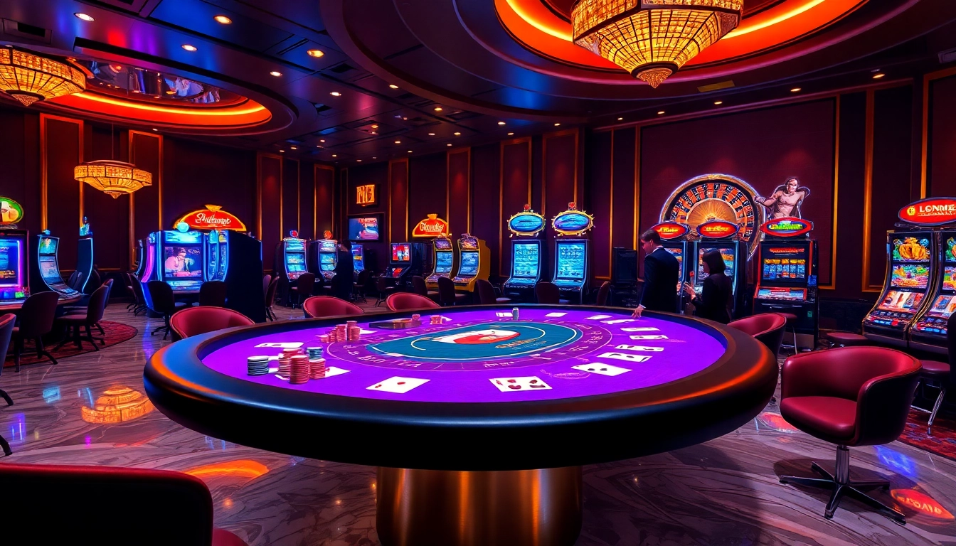 Experience the excitement of the official hidden wiki through luxurious casino gameplay with vibrant tables and spinning wheels.