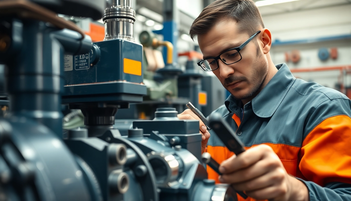 Providing hydraulic pump services with precision in a well-equipped workshop.