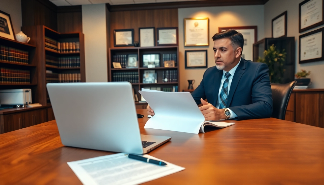Consultation with a Manassas Personal Injury Lawyer in a professional office setting.