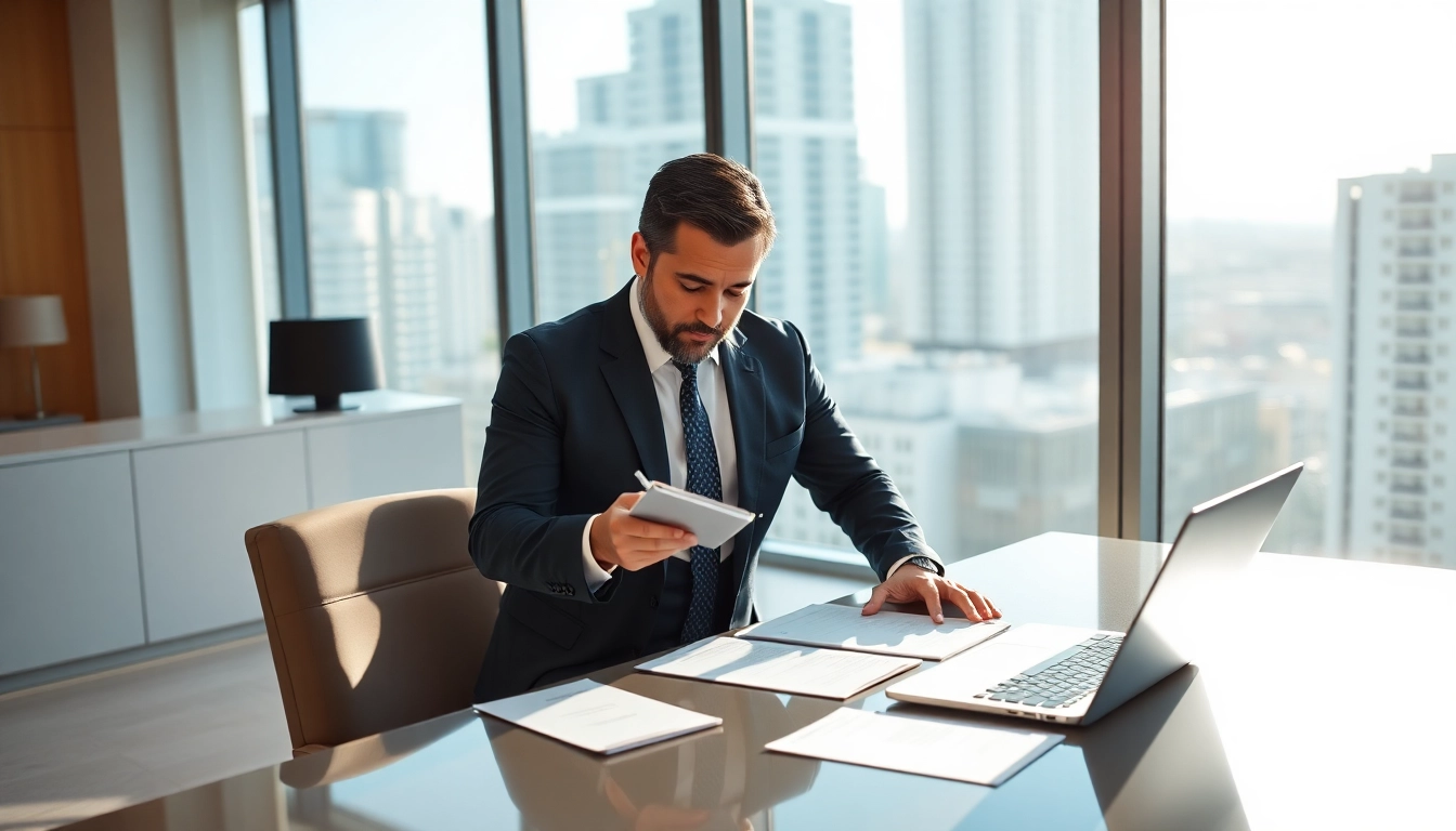 Consult with a Miami high net worth divorce lawyer in a modern office setting.