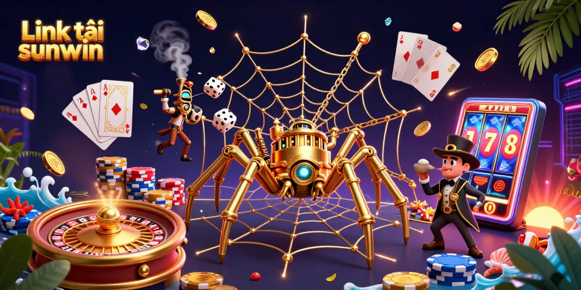 Experience the thrilling gaming excitement with Link tải sunwin and its vibrant casino elements all around.