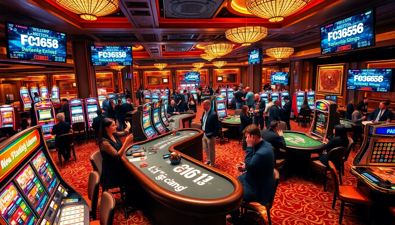 Experience winning moments at https://f168.group/ with a vibrant casino atmosphere showcasing engaging games and excited gamblers.