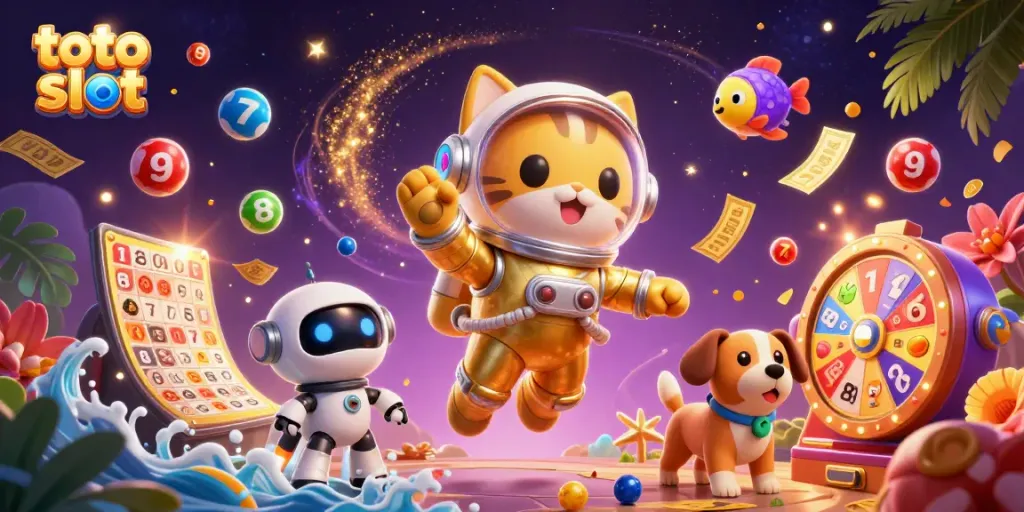 Saksikan keseruan toto slot dengan kucing astronot dan anjing robot di luar angkasa!