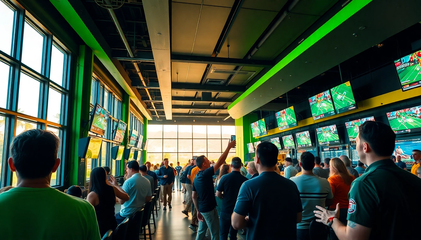 Enhance your knowledge about sports betting in California with a vibrant betting lounge atmosphere.