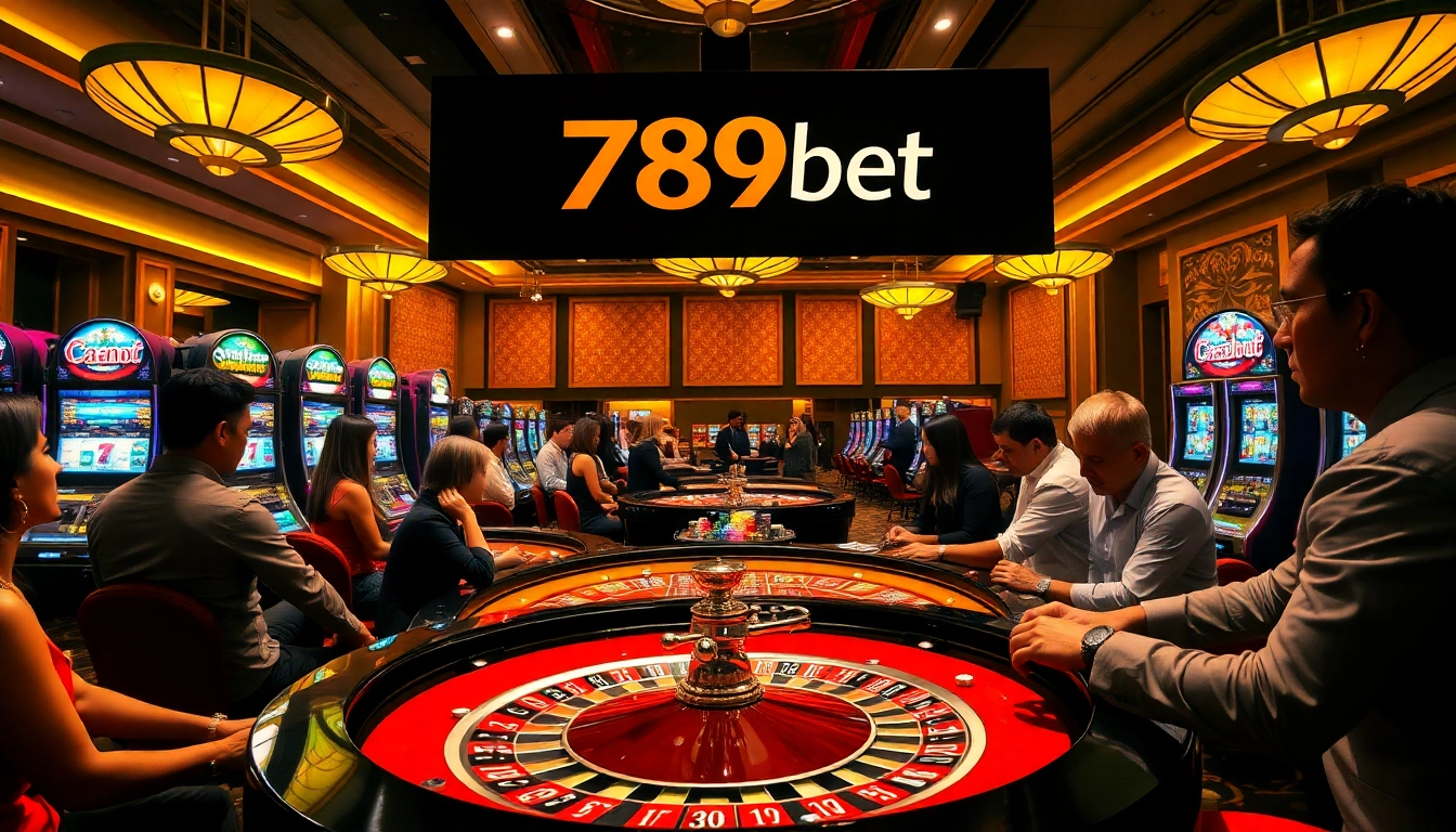 Enjoy high-stakes action at 789bet casino with vibrant games, roulette tables, and diverse players.